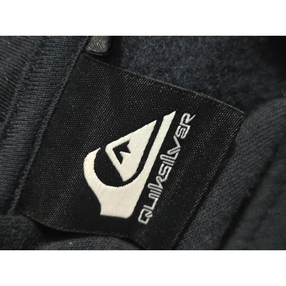Quiksilver Black Surf Hoodie Sweatshirt Medium - Picture 8 of 12